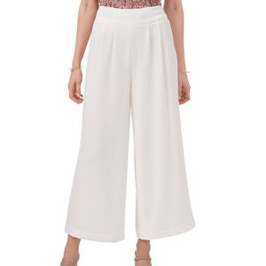 Wide leg cropped pants